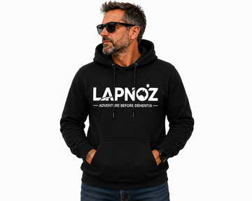 LAPNOZ Hoodie – "Adventure Before Dementia"
