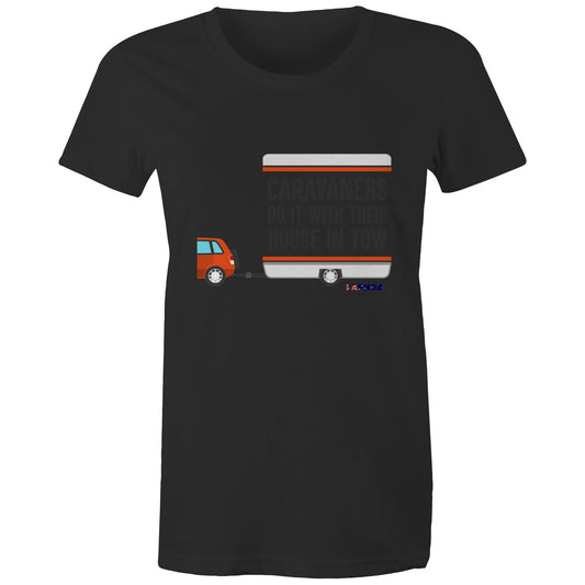 Do it with their House in Tow - Women's Maple Organic Tee