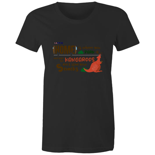 Home is where you Park It and Keep - Women's Maple Organic Tee